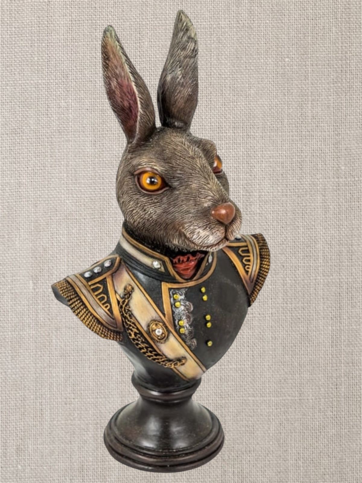 Gentry Rabbit Bust - Exquisite Napoleonic Uniform Decor | Sign of the times Stoke