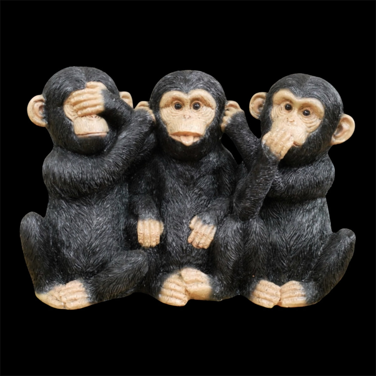 Three Monkeys – Hear No, See No, Speak No Evil Ornament | Sign of the times Stoke