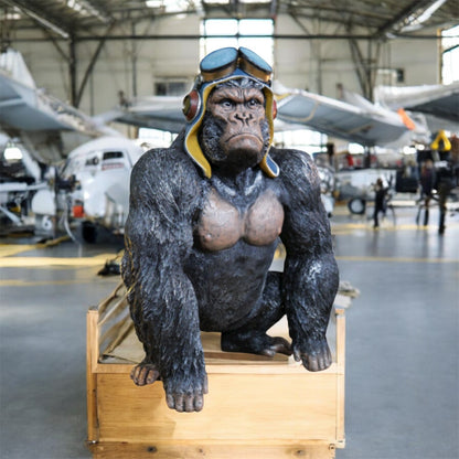 Moody Gorilla – Bold and Expressive Animal Sculpture | Sign of the times Stoke