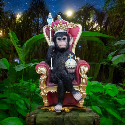 King of the Jungle Monkey – Regal Animal Figurine | Sign of the times Stoke