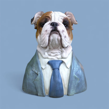 Large Bulldog Bust – Bold & Distinguished Dog Sculpture | Sign of the times Stoke