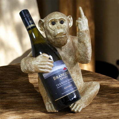 Up Yours Monkey Gold Wine Holder – Quirky & Bold Bottle Display | Sign of the times Stoke