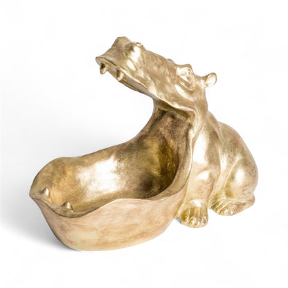 Gold Hungry Hippo Storage Bowl - Unique Decorative Organizer | Sign of the times Stoke