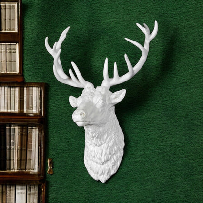 Elegant White Stag Head Wall Sculpture – Resin Wall Art | Sign of the times Stoke