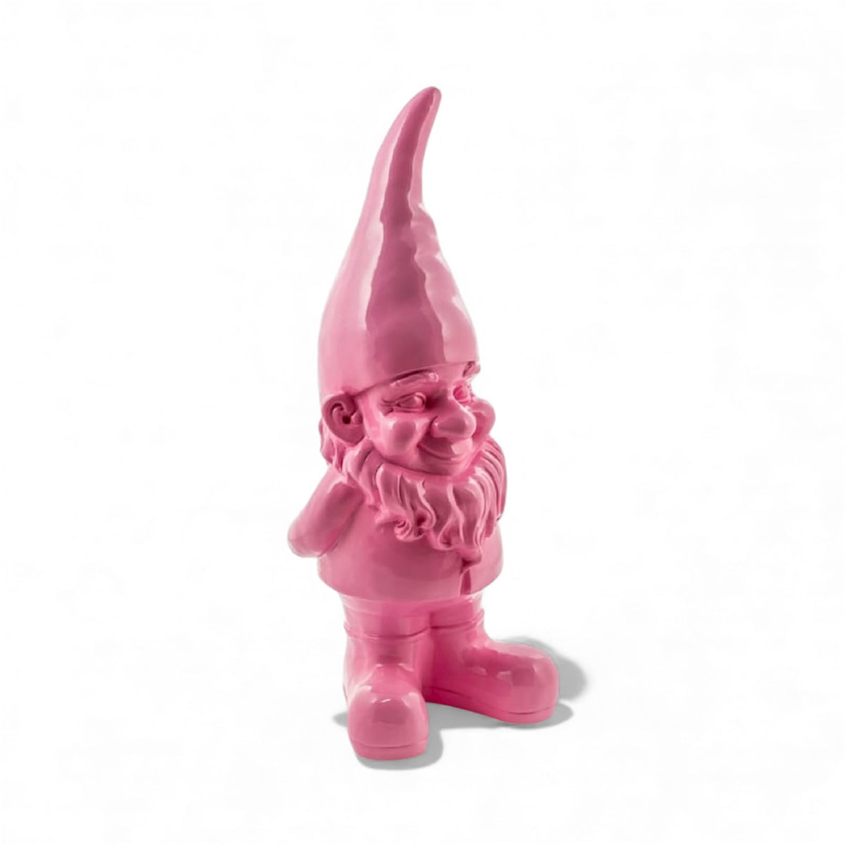 Large Bright Pink Standing Gnome Figure – Fun & Vibrant Garden or Home Decor | Sign of the times Stoke
