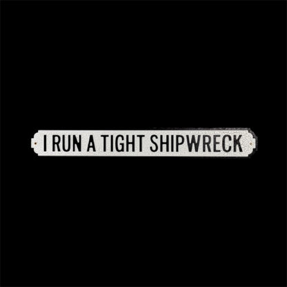 Antiqued Wooden "Shipwreck" Sign – Rustic Nautical Wall Decor | Sign of the times Stoke