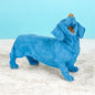 Blue Laughing Dachshund Figure – Fun & Quirky Dog Decor | Sign of the times Stoke