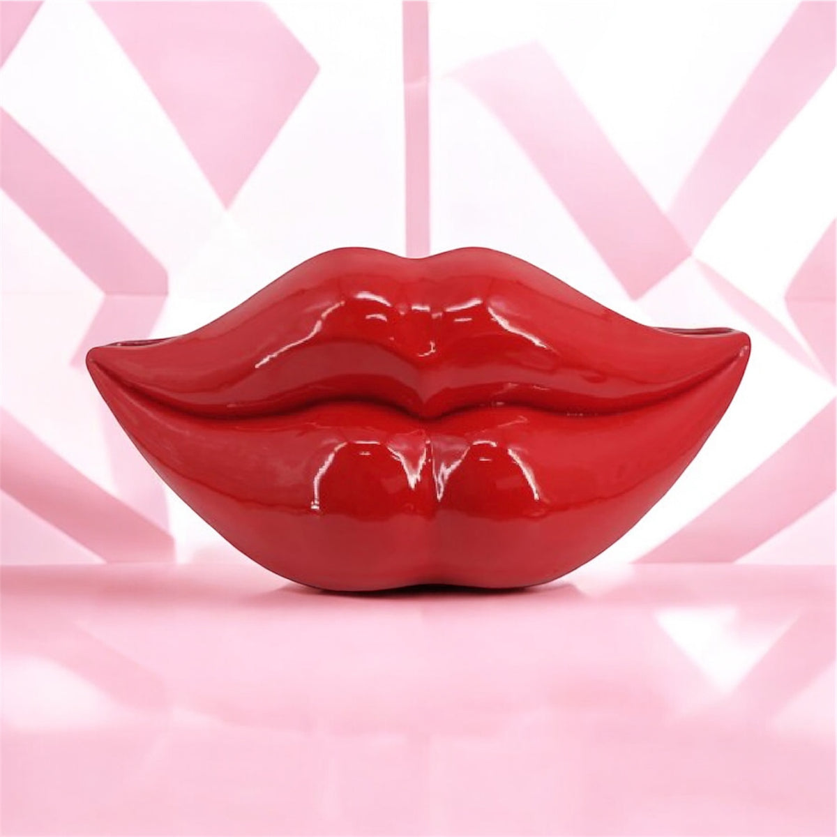 Extra Large Red Lips Planter - Stunning Resin Planter | Sign of the times Stoke