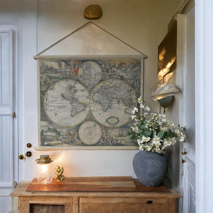 World Map Canvas Wall Art – Stylish Travel-Inspired Wall Décor | Sign of the times Stoke