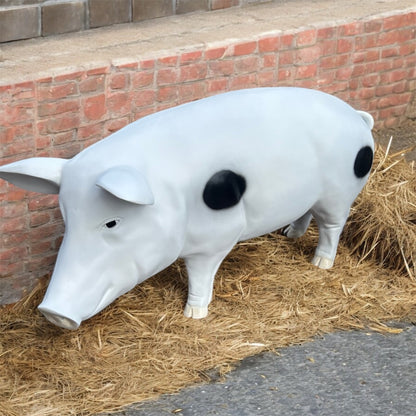 Pig Garden Sculpture - Unique Resin Pig Statue for Indoor/Outdoor Decor | Sign of the times Stoke