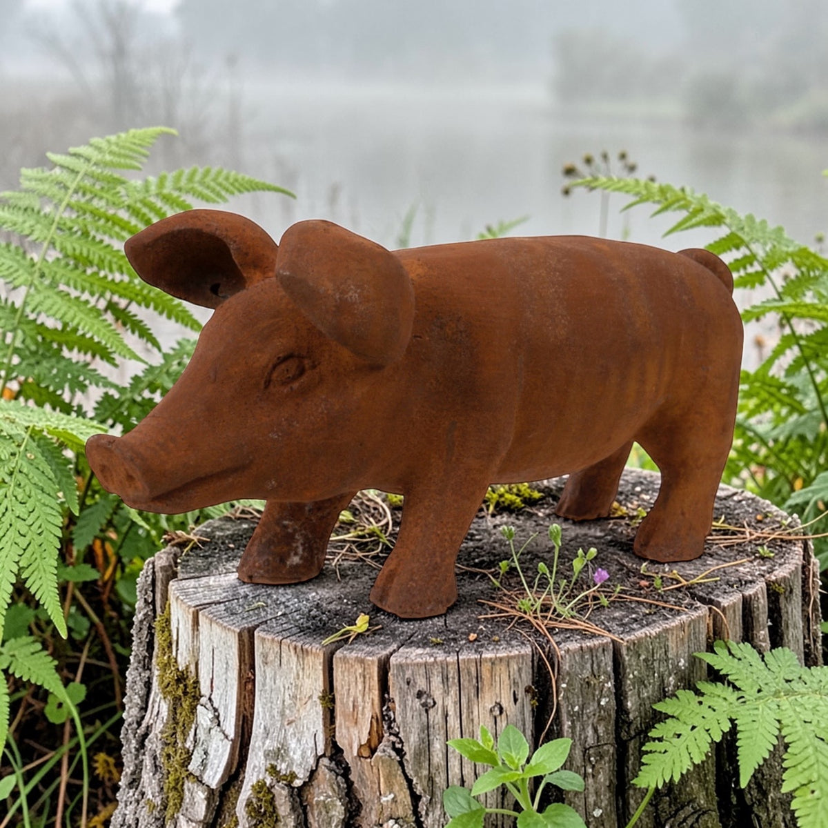 Decorative Pig Ornament – Hand Finished Indoor & Outdoor Sculpture | Sign of the times Stoke