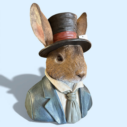 Rabbit Bust – Elegant Resin Animal Sculpture | Sign of the times Stoke