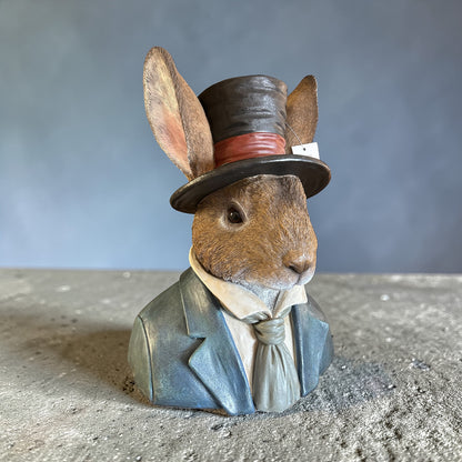 Rabbit Bust – Elegant Resin Animal Sculpture | Sign of the times Stoke