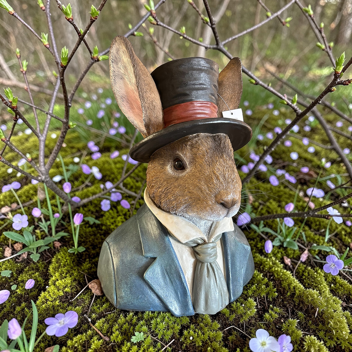Rabbit Bust – Elegant Resin Animal Sculpture | Sign of the times Stoke
