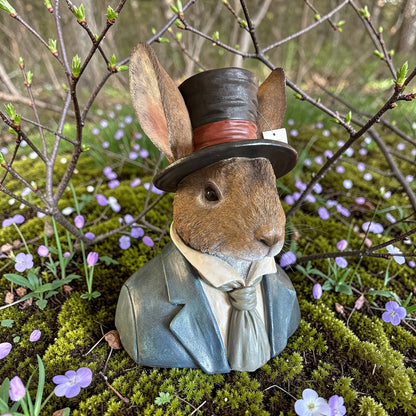 Rabbit Bust – Elegant Resin Animal Sculpture | Sign of the times Stoke