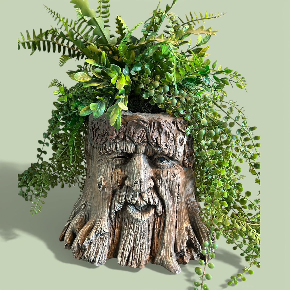 Tree Stump Planter - Charming Resin Tree Stump Planter | Sign of the times Stoke