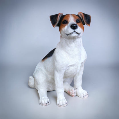 Sitting Jack Russell Terrier Ornament - Lifelike Resin Sculpture | Sign of the times Stoke