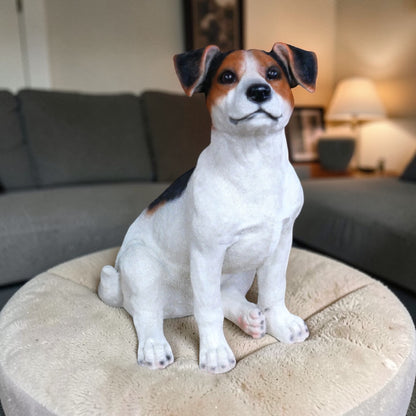 Sitting Jack Russell Terrier Ornament - Lifelike Resin Sculpture | Sign of the times Stoke