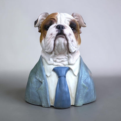 Large Bulldog Bust – Bold & Distinguished Dog Sculpture | Sign of the times Stoke