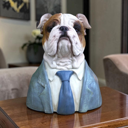 Large Bulldog Bust – Bold & Distinguished Dog Sculpture | Sign of the times Stoke