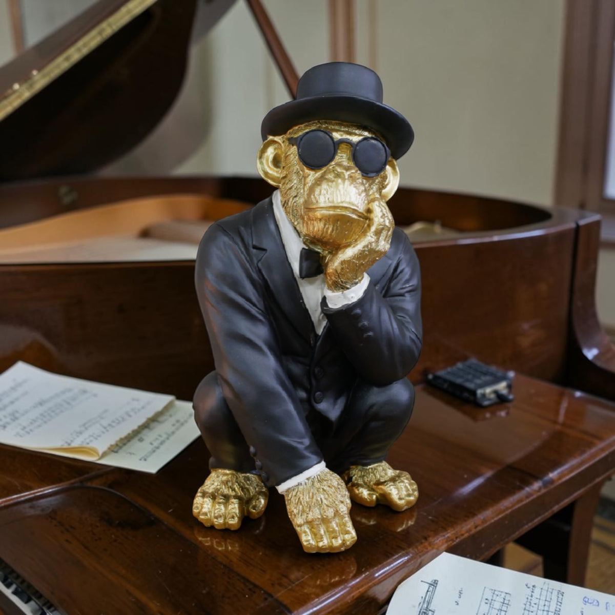 Monkey in a Suit – Quirky Decorative Sculpture | Sign of the times Stoke