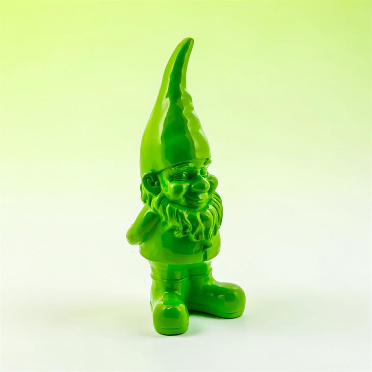 Large Bright Green Standing Gnome – Bold Garden & Home Ornament | Sign of the times Stoke