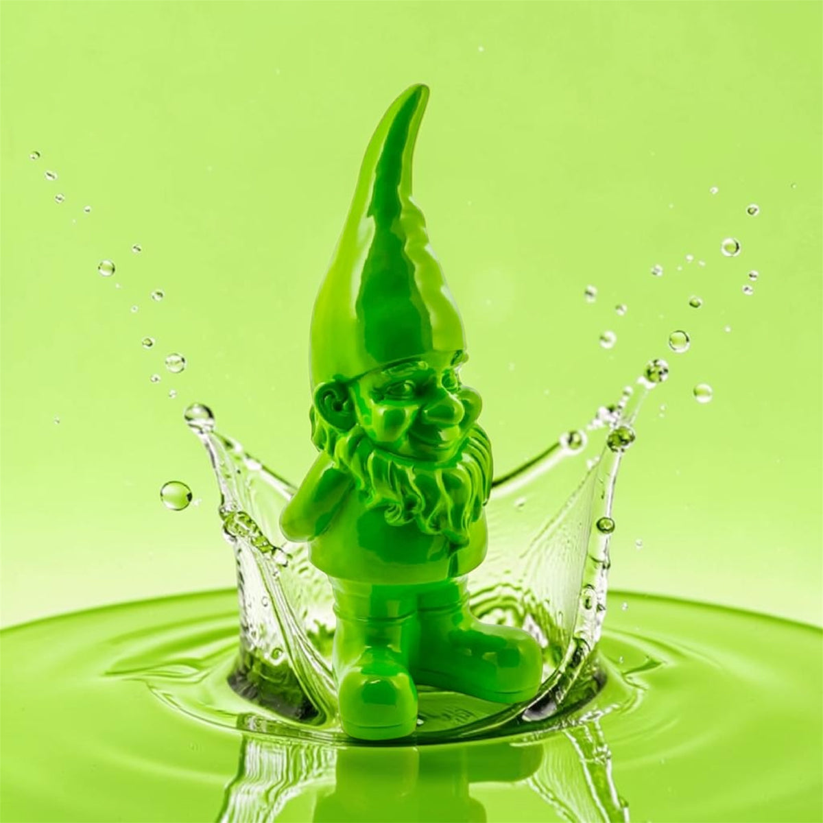 Large Bright Green Standing Gnome – Bold Garden & Home Ornament | Sign of the times Stoke