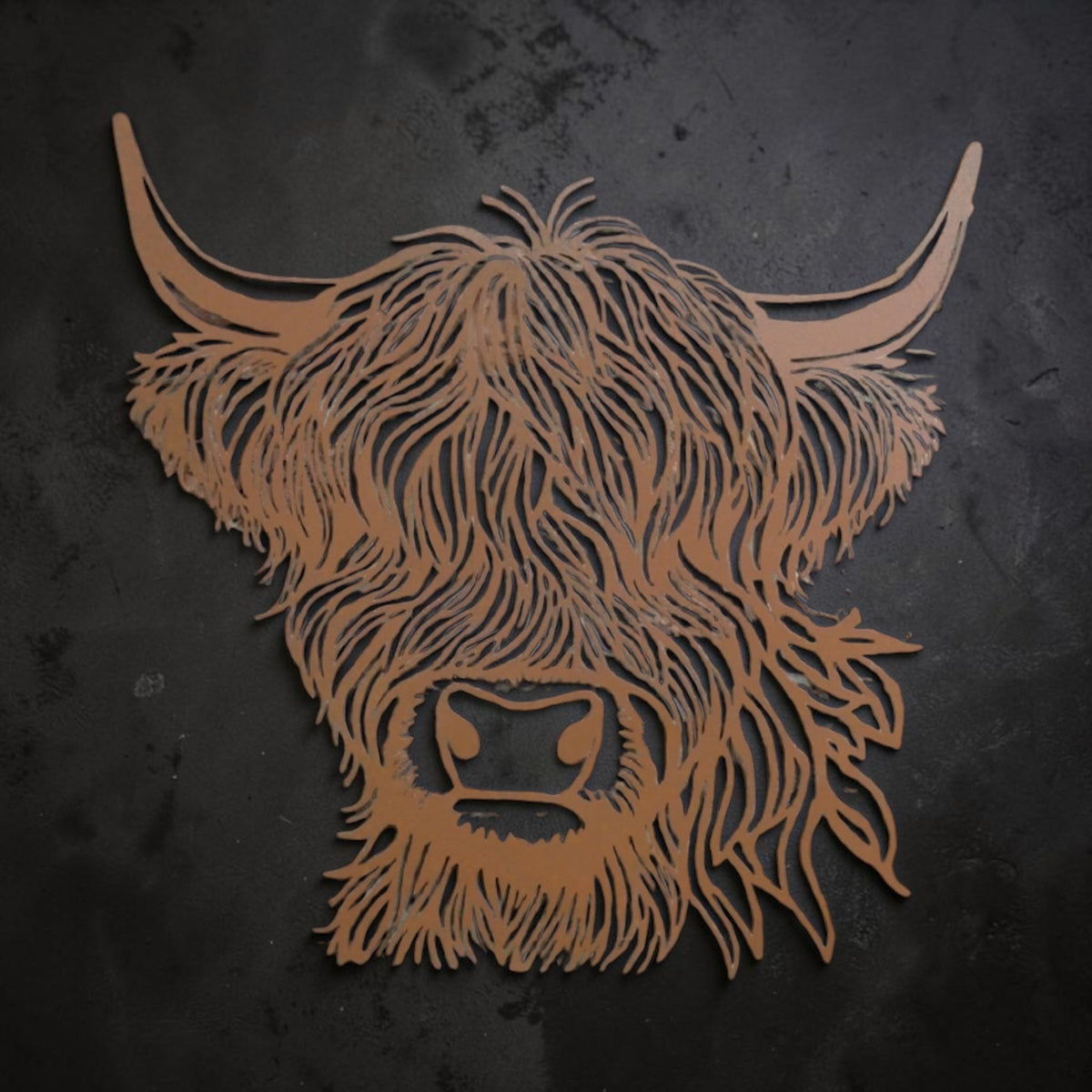 Cow Head Wall Decoration – Rustic Animal Wall Sculpture | Sign of the times Stoke
