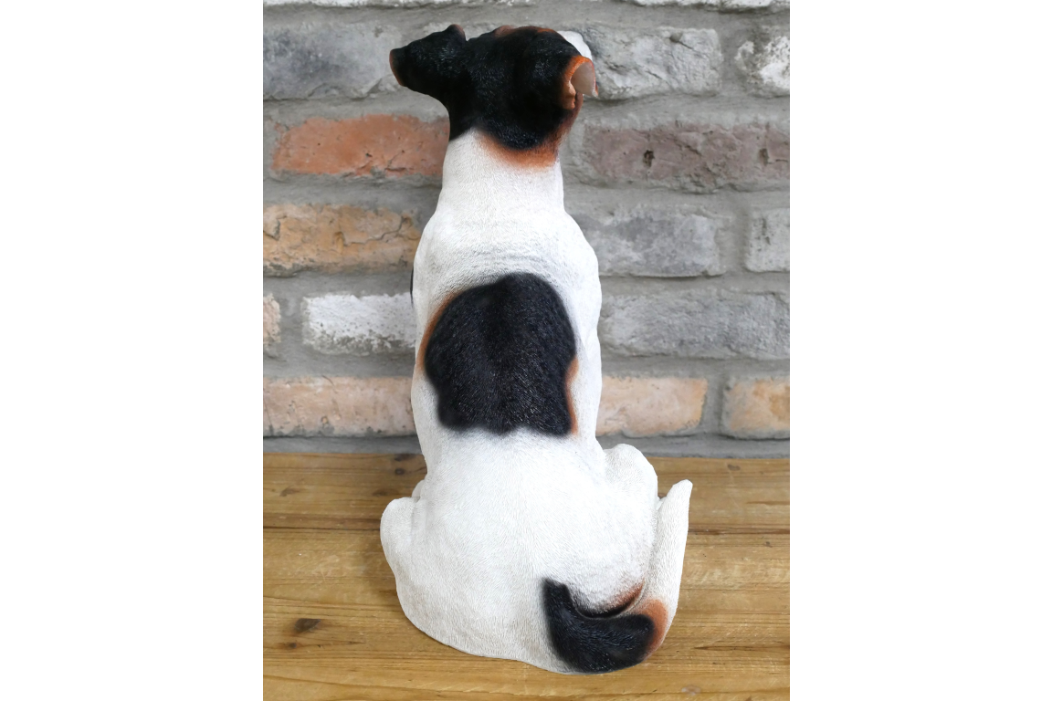 Sitting Jack Russell Terrier Ornament - Lifelike Resin Sculpture | Sign of the times Stoke