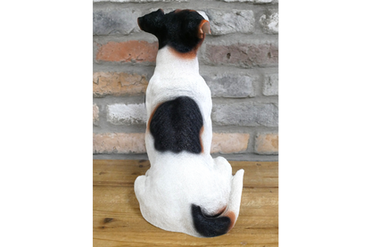 Sitting Jack Russell Terrier Ornament - Lifelike Resin Sculpture | Sign of the times Stoke