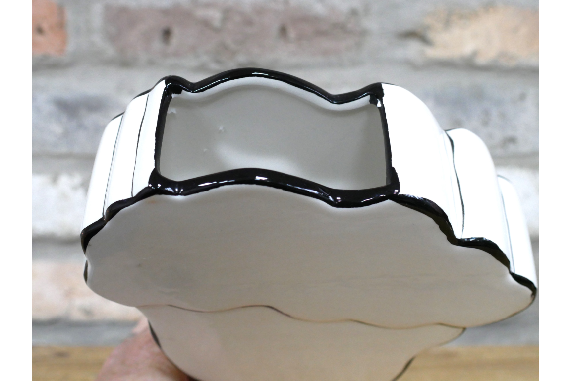 Monochrome Lady Vase - Elegant Ceramic Decor for Modern Interiors | Sign of the times Stoke