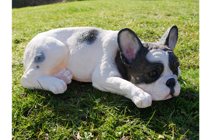 Laying Frenchie Dog Ornament - Adorable Resin Figurine | Sign of the times Stoke