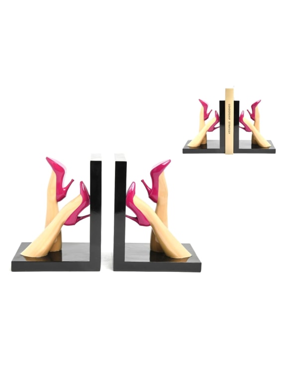 Pair of High Heeled Legs Bookends – Glamorous & Quirky Shelf Decor | Sign of the times Stoke