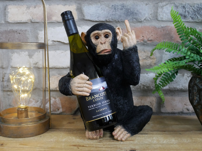 Up Yours Monkey Wine Holder - Cheeky Resin Wine Bottle Holder | Sign of the times Stoke