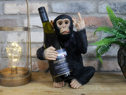 Up Yours Monkey Wine Holder - Cheeky Resin Wine Bottle Holder | Sign of the times Stoke
