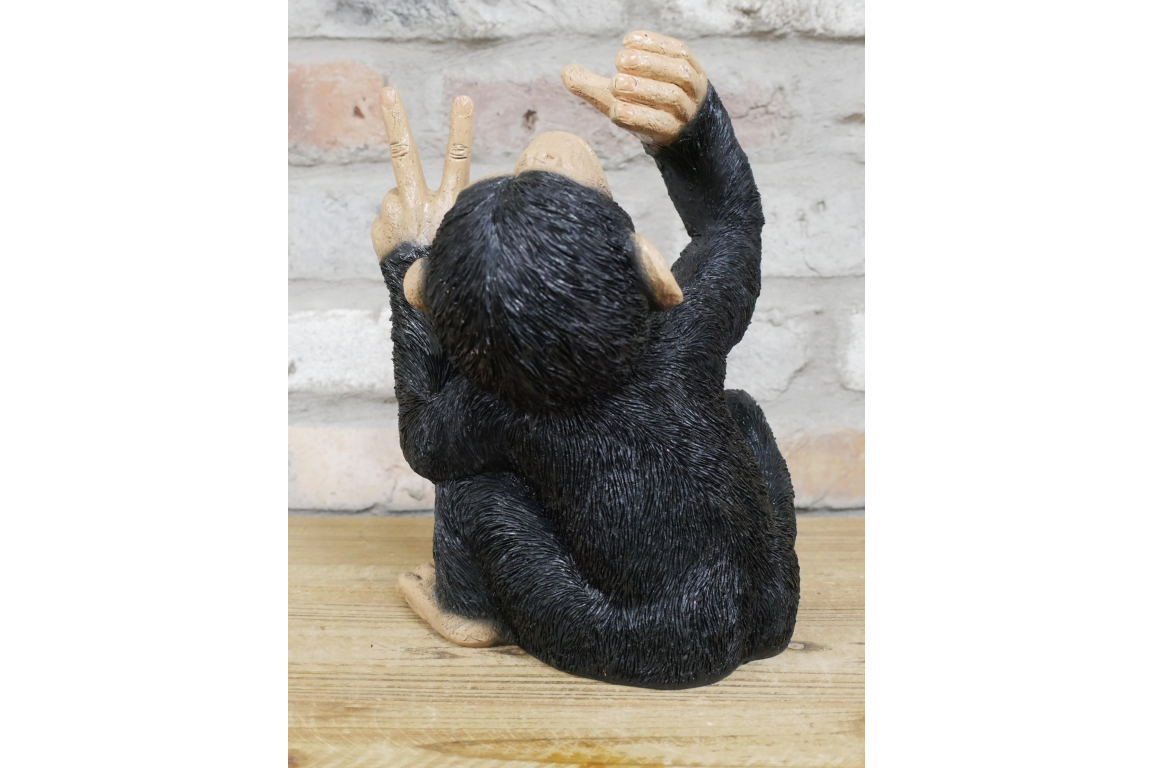 Monkey Bottle Holder – Peace Sign Resin Wine Bottle Holder | Sign of the times Stoke