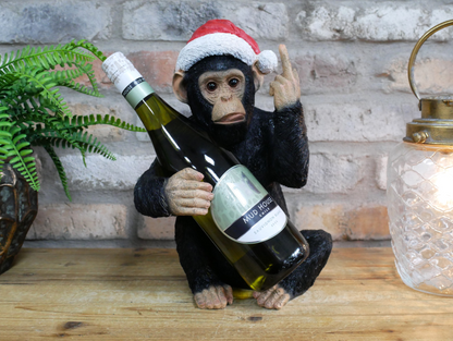 Up Yours Monkey Wine Bottle Holder – Cheeky Christmas Gift & Home Decor | Sign of the times Stoke