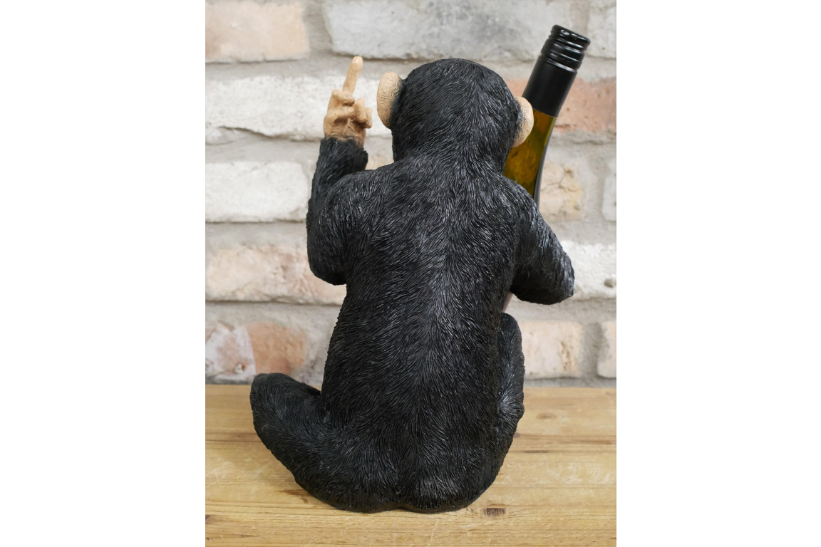 Up Yours Monkey Wine Holder - Cheeky Resin Wine Bottle Holder | Sign of the times Stoke