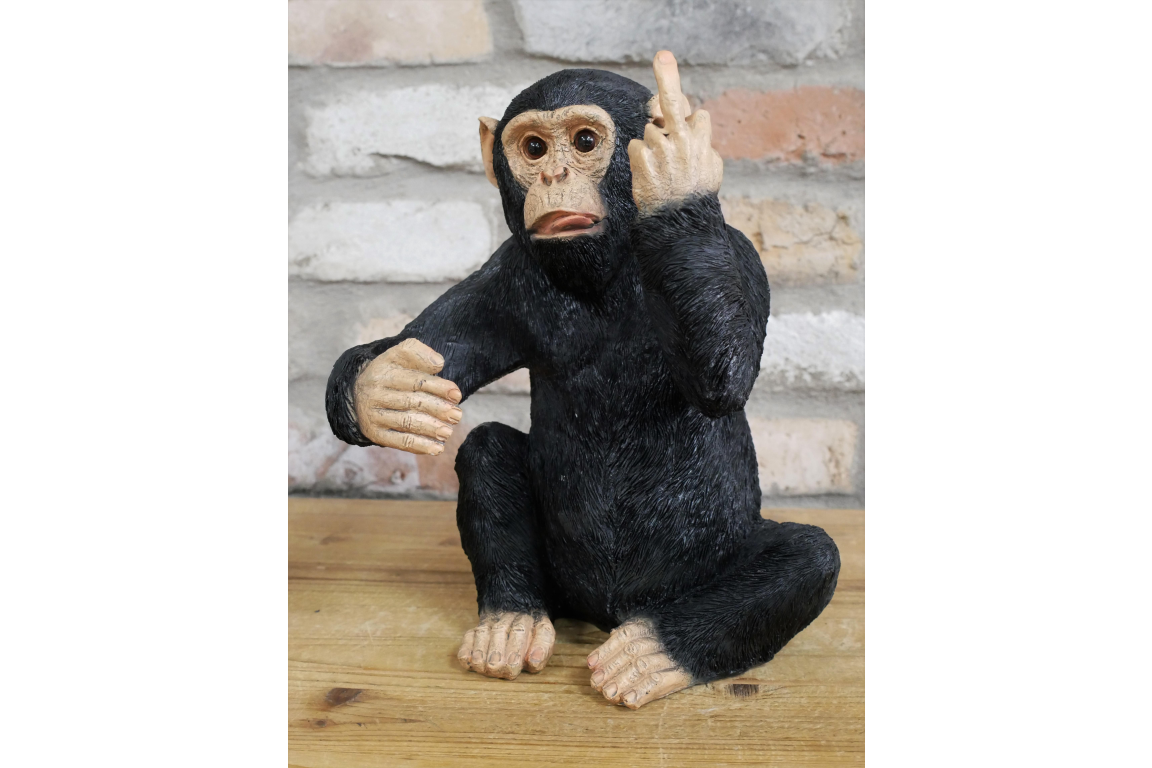 Up Yours Monkey Wine Holder - Cheeky Resin Wine Bottle Holder | Sign of the times Stoke