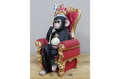 King of the Jungle Monkey – Regal Animal Figurine | Sign of the times Stoke