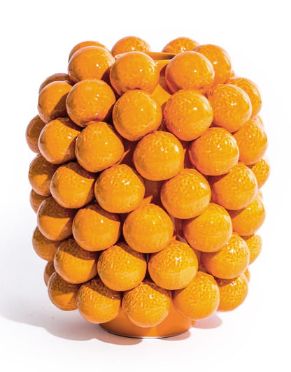 Ceramic Orange Vase – Unique Decorative Fruit-Inspired Vase | Sign of the times Stoke