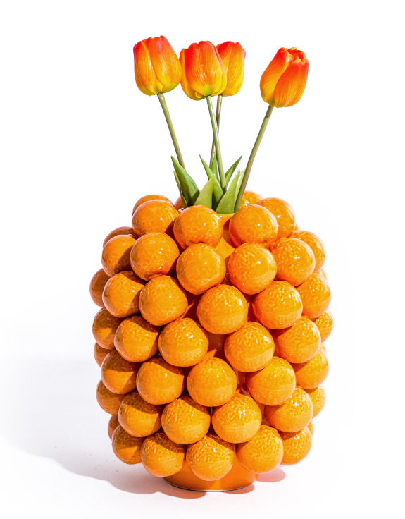 Ceramic Orange Vase – Unique Decorative Fruit-Inspired Vase | Sign of the times Stoke