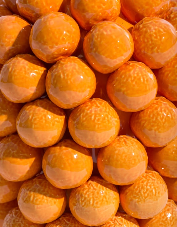 Ceramic Orange Vase – Unique Decorative Fruit-Inspired Vase | Sign of the times Stoke