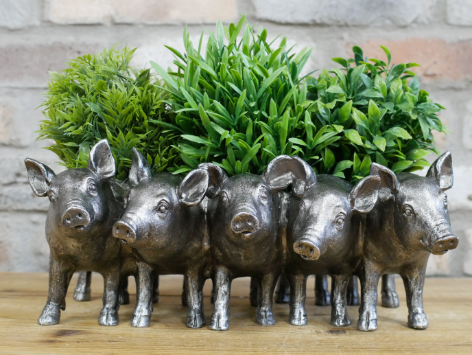 Pig Planter | Whimsical Animal Plant Pot for Indoors or Garden | Sign of the times Stoke