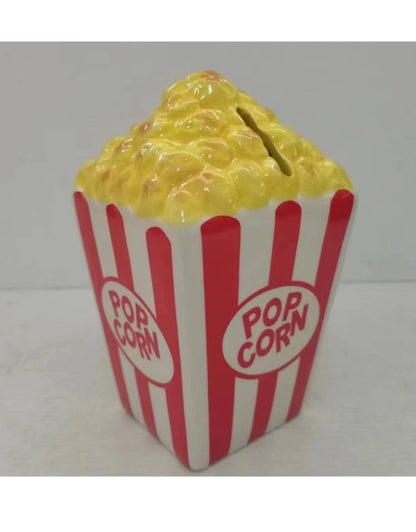 Ceramic Popcorn Money Bank – Fun & Unique Savings Jar | Sign of the times Stoke