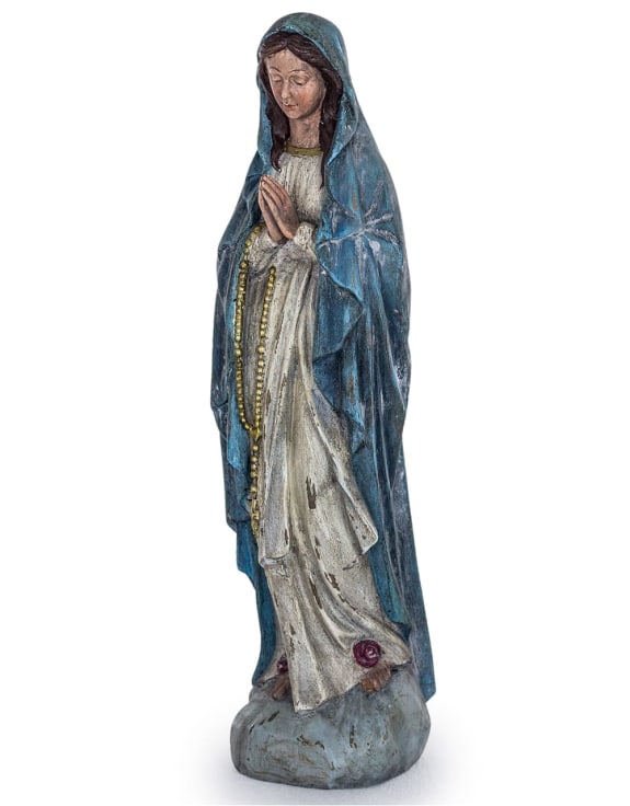 Praying Maria Figure | Elegant Religious Décor | Serene and Spiritual Accent | Sign of the times Stoke