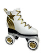 Retro Roller Skate Vase – White, Gold & Black Statement Décor | Sign of the times Stoke