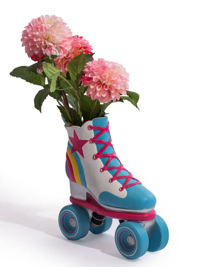 Retro Roller Skate Vase – Rainbow Statement Décor | Sign of the times Stoke