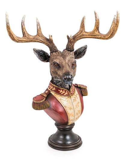 Gentry Stag Bust on round Base - Regal Resin Sculpture | Sign of the times Stoke