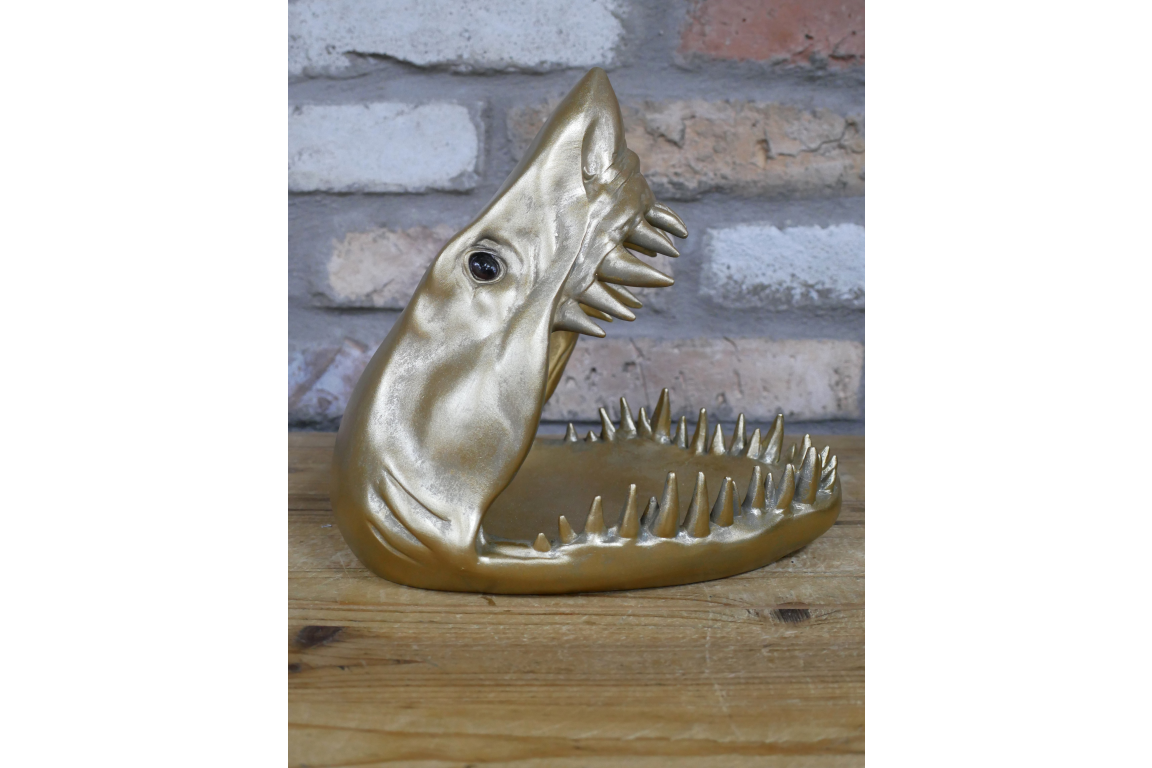 Gold Shark Head Dish – Bold Decorative Dish for Unique Style | Sign of the times Stoke